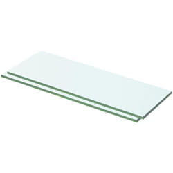 Mensole in Vetro Trasparente 2 pz, Mobile Moderno 50x12 cm Vidaxl 7371