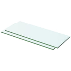 Set da 2 mensole in vetro dal design elegante disponibili in varie misure dimensioni : 50 x 15 cm