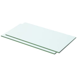 Set da 2 mensole in vetro dal design elegante disponibili in varie misure dimensioni : 50 x 20 cm