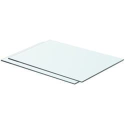 Set da 2 mensole in vetro dal design elegante disponibili in varie misure dimensioni : 50 x 30 cm