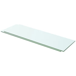 Mensole in Vetro Trasparente 2 pz 60x15 cm vidaXL 593643
