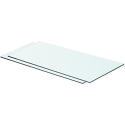 Set da 2 mensole in vetro dal design elegante disponibili in varie misure dimensioni : 60 x 25 cm