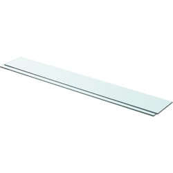 Mensole in Vetro Trasparente 2 pz, Mobile Moderno 90x12 cm Vidaxl 4962