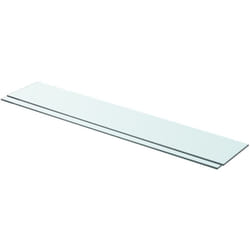 Mensole in Vetro Trasparente 2 pz, Mobile Moderno 90x15 cm vidaXL 7344