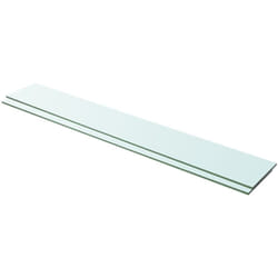 Mensole in Vetro Trasparente 2 pz, Mobile Moderno 100x15 cm Vidaxl 3778