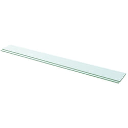 Mensole in Vetro Trasparente 2 pz, Mobile Moderno 110x12 cm Vidaxl 8072