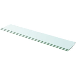 Mensole in Vetro Trasparente 2 pz, Mobile Moderno 110x20 cm Vidaxl 5012