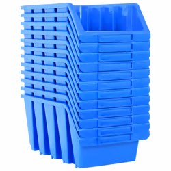 Contenitori Impilabili 14 pz Blu in Plasticacod mxl 86613 - Vista aggiuntiva 3