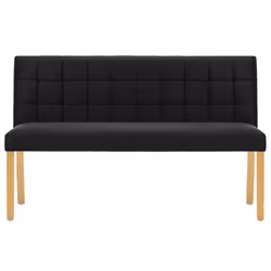 Panca 140 cm Nera in Vellutocod mxl 70508