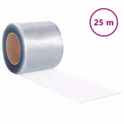 vidaXL Rotolo per Tenda a Strisce in PVC 1,6mm x 200mm 25 m - Vista aggiuntiva 2