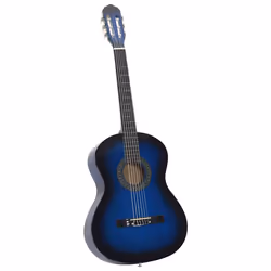 Chitarra Classica per Principianti Blu 4/4 39" in Tiglio cod mxl 73411 - Vista aggiuntiva 2