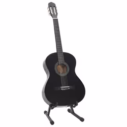 Set Chitarra Classica per Principianti 12 pz Nera 4/4 39&quot; cod mxl 126971