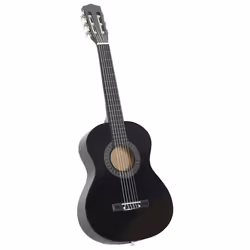 Chitarra Classica per Principianti e Bambini Nera 1/2 34&quot;cod mxl 121385