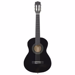 Chitarra Classica per Principianti e Bambini Nera 1/2 34&quot;cod mxl 121385