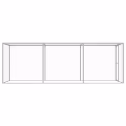 Gabbia per Gatti 4,5x1,5x1,5 m in Acciaio Zincatocod mxl 130243 - Vista aggiuntiva 3