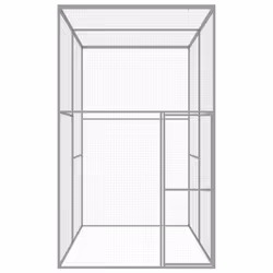 Gabbia per Gatti 3x1,5x2,5 m in Acciaio Zincatocod mxl 81371 - Vista aggiuntiva 2