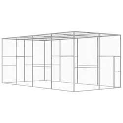 Gabbia per Gatti 6x3x2,5 m in Acciaio Zincatocod mxl 82960