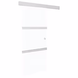 Porta Scorrevole in Vetro ESG e Alluminio 90x205 cm Argentocod mxl 71347 - Vista aggiuntiva 2