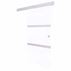 Porta Scorrevole con Fermi in Vetro ESG e Alluminio 90x205 cmcod mxl 127391 - Vista aggiuntiva 2