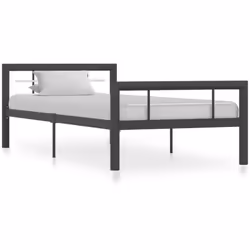 Colore: Grigio e bianco Materiale: Metallo Dimensioni complessive: 212 x 97,5 x 65,5 cm (L x P x A) Dimensioni del materasso ...