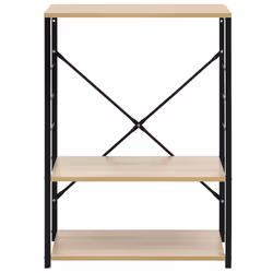 Mobile Microonde Nero e Rovere 60x39,6x79,5cm Legno Multistratocod mxl 127589 - Vista aggiuntiva 3