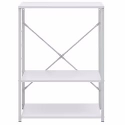 vidaXL Mobile per Microonde Bianco 60x39,6x79,5 cm Legno Multistrato - Vista aggiuntiva 3