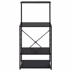 Mobile per Microonde Nero 60x39,6x123 cm Legno Multistratocod mxl 82547 - Vista aggiuntiva 3