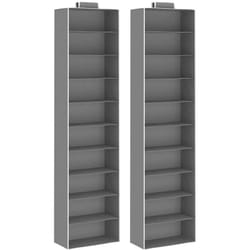 Vidaxl - Organizer per Armadio da Appendere 2 pz con 10 Ripiani Tessuto 71174