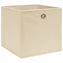 VidaXL 288357 scatola di conservazione Tessuto non tessuto (TNT) Crema - Vista aggiuntiva 2