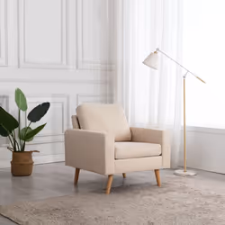 Poltrona Crema in Tessutocod mxl 130168