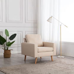Poltrona Crema in Tessutocod mxl 130168