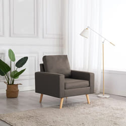 Poltrona, Poltrona da Salotto Design Moderno Grigio Talpa in Tessuto vidaXL