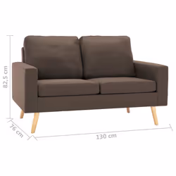 VidaXL 288705 divano Marrone - Vista aggiuntiva 7