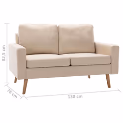VidaXL 288706 divano Crema - Vista aggiuntiva 7