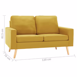 VidaXL 288709 divano Giallo - Vista aggiuntiva 7