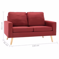 VidaXL 288710 divano Rosso - Vista aggiuntiva 7