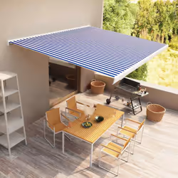 Create un luogo fresco per rilassarvi in giardino e tenete fuori il sole con questa fantastica tenda da sole retrattile! È l' ...