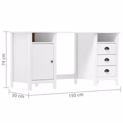 VidaXL 289000 scrivania - Vista aggiuntiva 7