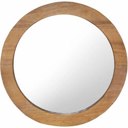 Vidaxl - Specchio da Parete 60 cm in Legno di Teak Rotondo 38925