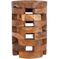 Vidaxl - Comodino da Camera da Letto, Tavolino da notte 30x30x45 cm in Legno Massello di Teak