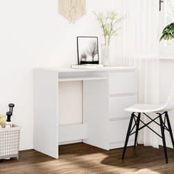 Vidaxl - Tavolo Scrivania per Computer, Scrivania ufficio Bianca 90x45x76 cm in Truciolato
