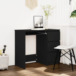 Vidaxl - Scrivania da Studio, Tavolo Porta pc per Computer Nera 90x45x76 cm in Truciolato
