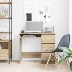 Scrivania Rovere Sonoma 90x45x76 cm in Legno Multistratocod mxl 121319