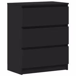 vidaXL Credenza Nera 60x35x76 cm in Legno Multistrato - Vista aggiuntiva 2