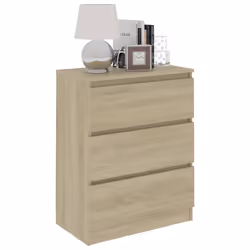 vidaXL Credenza Rovere Sonoma 60x35x76 cm in Legno Multistrato - Vista aggiuntiva 3