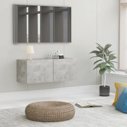 Vidaxl - Mobile tv, Armadietti a per tv Grigio Cemento 80x30x30 cm in Truciolato