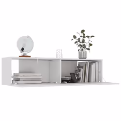 vidaXL Mobile Porta TV Bianco 120x30x30 cm in Legno Multistrato - Vista aggiuntiva 3