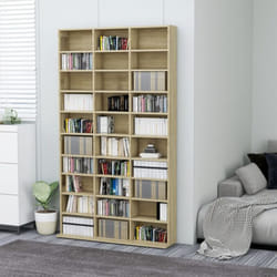 Vidaxl - Armadietto da salotto 102x16x117 cm con 30 scomparti aperti vari colori colore : Marrone
