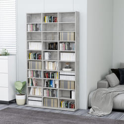 vidaXL Mobile Porta TV Grigio Cemento 102x16x177,5 cm in Multistrato