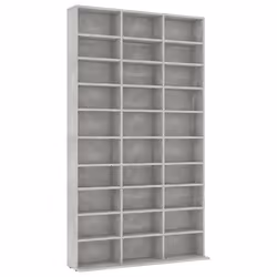 vidaXL Mobile Porta TV Grigio Cemento 102x16x177,5 cm in Multistrato - Vista aggiuntiva 2